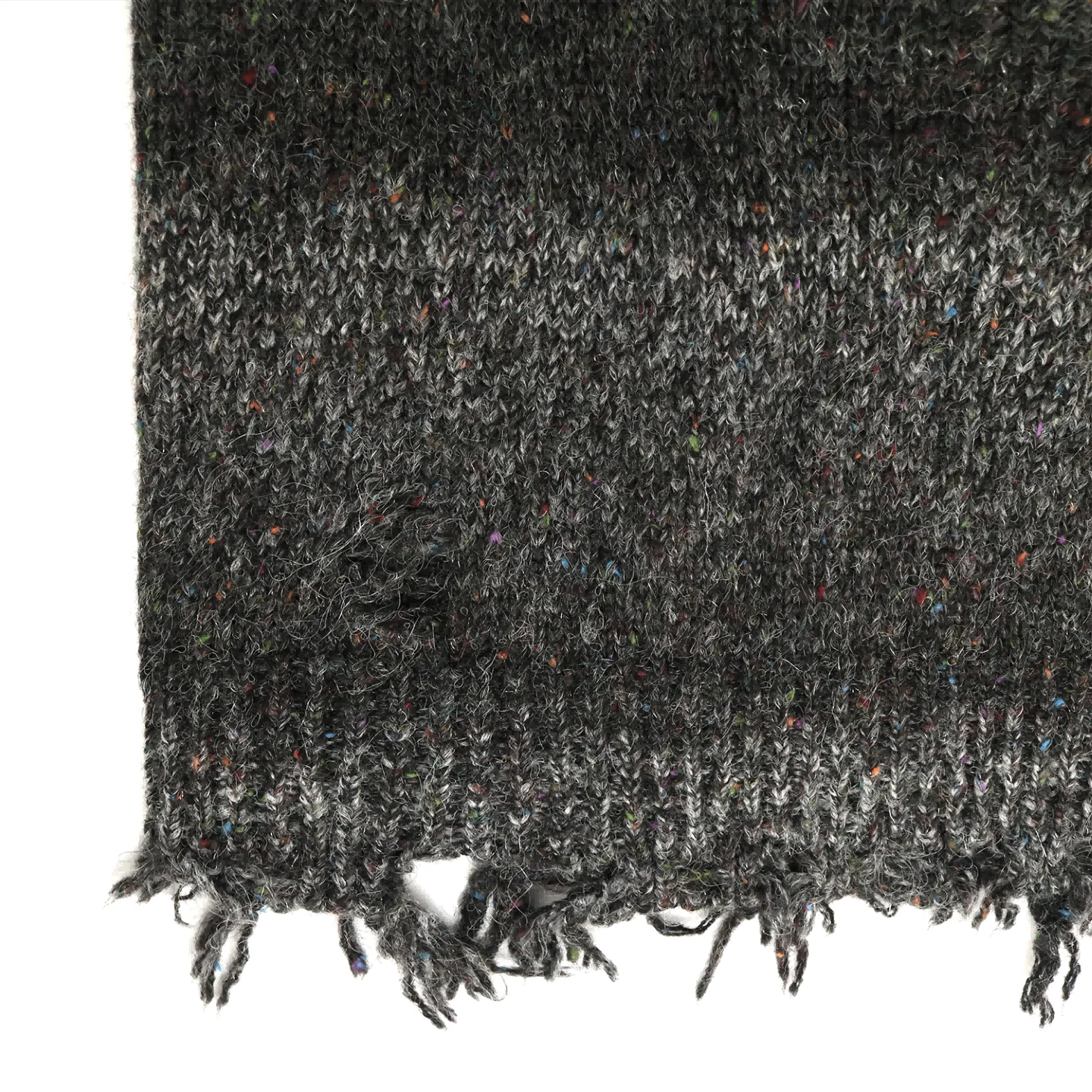 AiNear wholesale custom logo design oem & odm gradient sleeveless v neck distressed ripped men mohair knitted fuzzy vest sweater