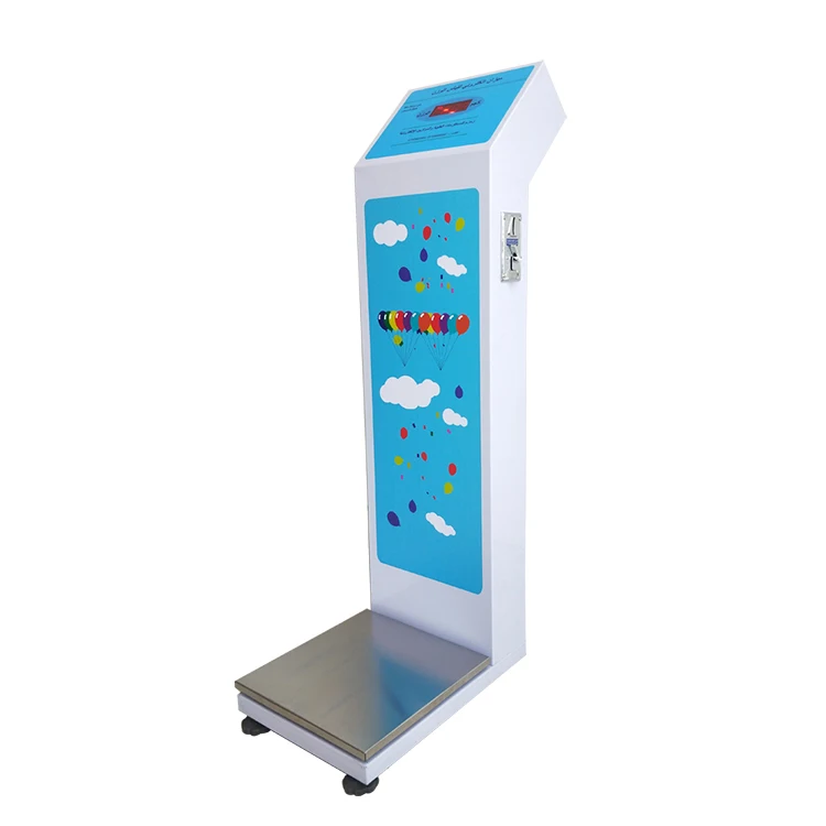 Pharmacy gym fitness center airport hotel coin-operated body scale for vending use