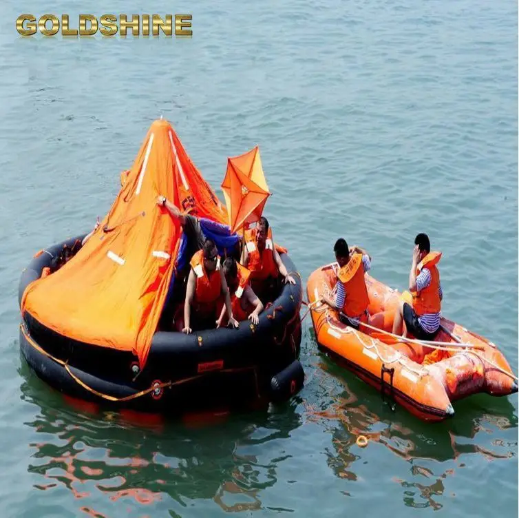 Iso Marine Series rescue 20 person open reversible inflatable life raft