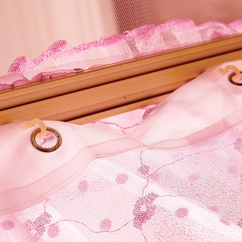 European pink telescopic slide guide rail  cheap U shaped slide curtain mosquito net