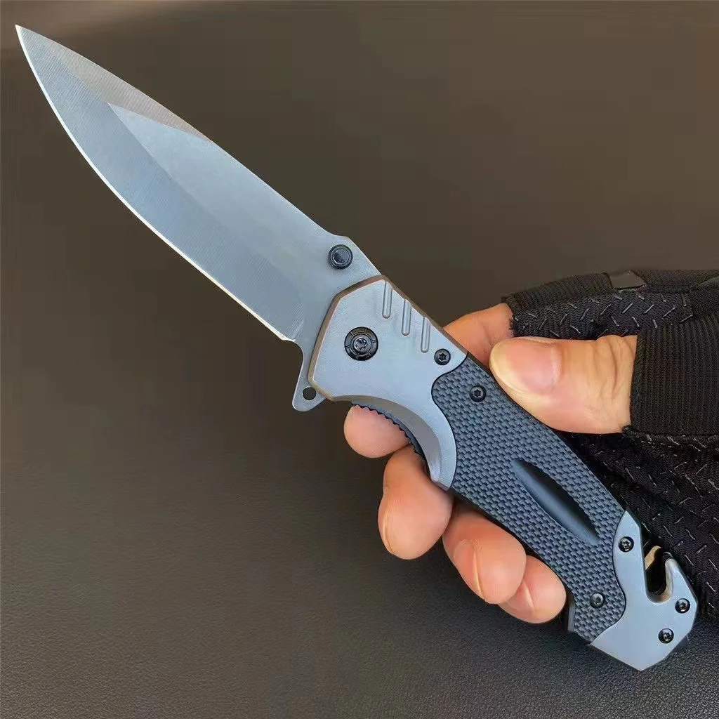 Hot Sell High Quality Black Coating Aluminum Knife Folding Tactical Survival Pocket Knife