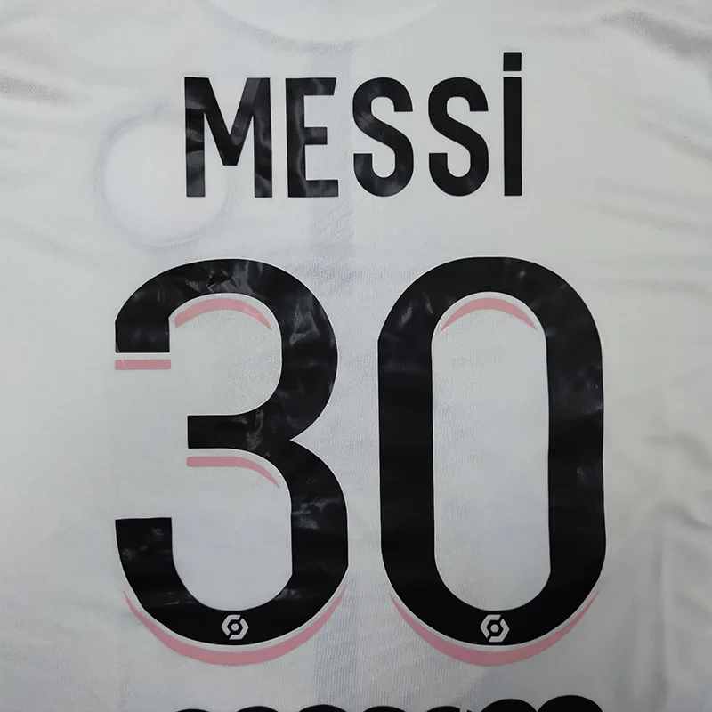 Комплект футболок с сублимационной печатью из 100% полиэстера с изображением Парижа Месси и мабаппе