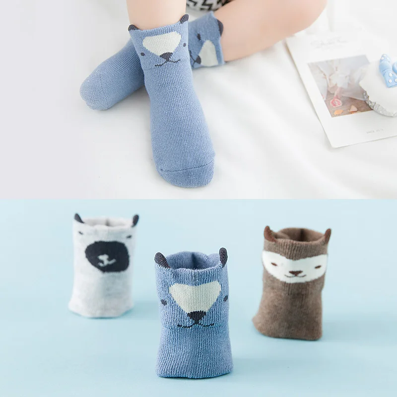 
Spring Autumn New Fashion Newborn Baby Thin Section Long Tube Lovely Animals Cotton Kid Soft Cartoon Elastic Baby Socks 