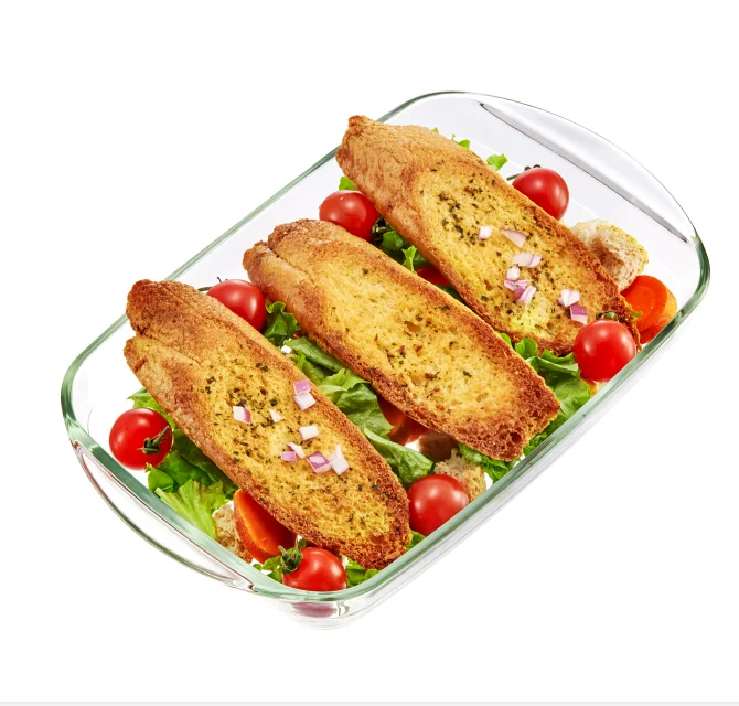 Hot Sale Temperature Microwave Oven safe glass Baking Dish baking pan borosilicate