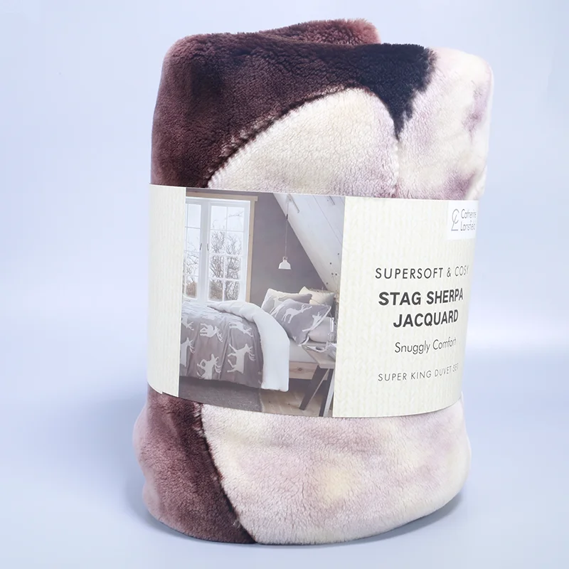 FSC Custom Matt Finishing Package, Paper Sleeve for Bedspread, Bed Blankets, Home Collections