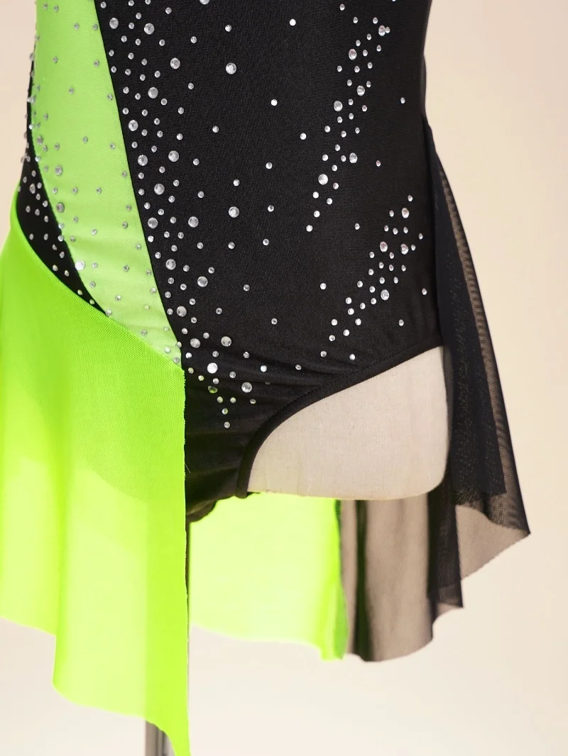 Kids Girls Kids Fashion Dance Wear Performance Wear Child Leotard Bodysuit For Dance Gymnastics Ice Figure Skating