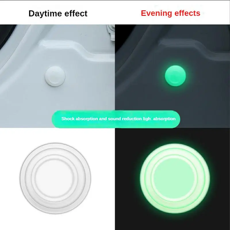 Car shock absorption buffer gasket self-adhesive anti-collision door protection sticker luminous sticker door shock absorber
