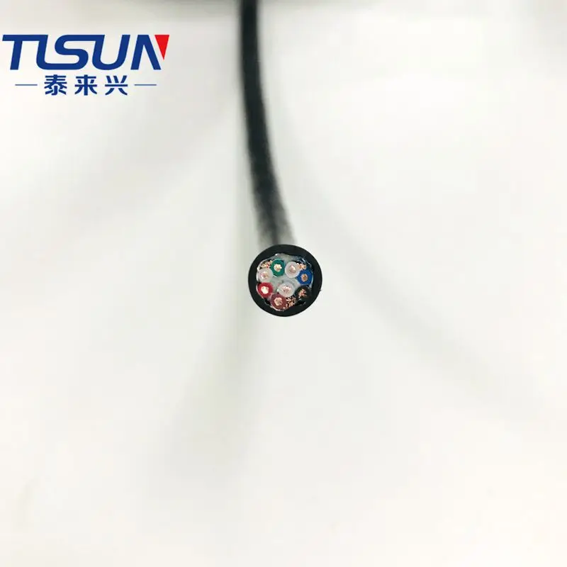 American Standard 2517 8x20AWG+D+AL special PVC Insulation Multicore Shielded Cable  Electronic Wire