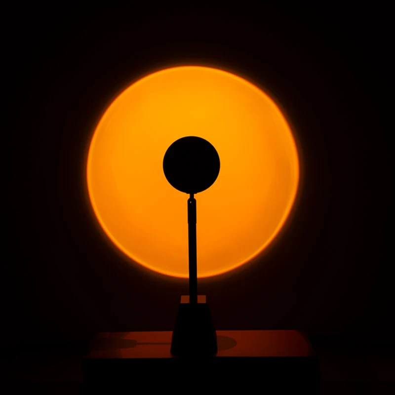 
Photography Living Room Bedroom Table Halo Led Night Sunset Lamp Light, Rainbow Modern Led Floor Light Sunset Projection Lamp 