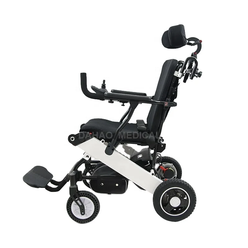 Senior Foldable Portable Dual Lithium Battery Brushless Motorised Medical Electric Wheelchair for the Disabled