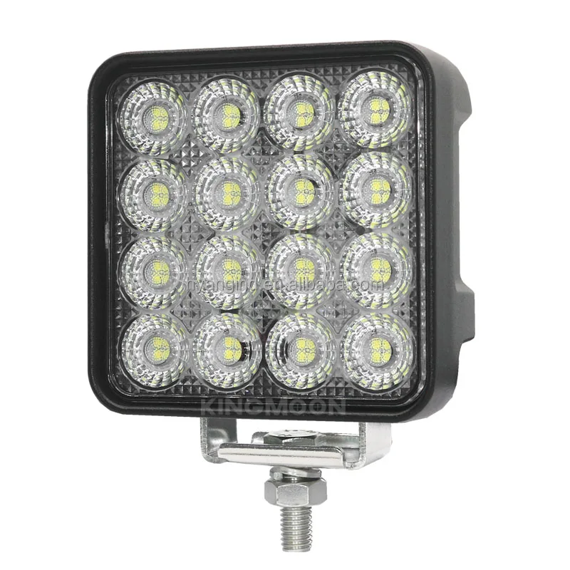 4.6inch round Emark R10 high output LED work light 12V 24V flood with thermo sense