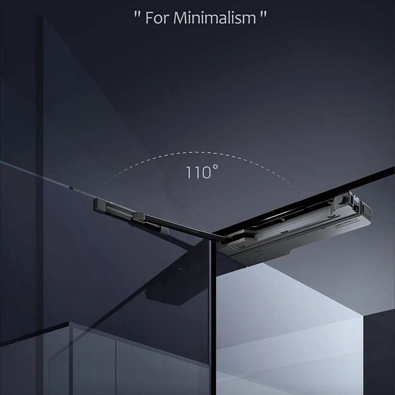 Roeasy One Touch to Open Door System Push to Automatic Opening 110 Degree Open Angle Cabinet Door Opener Cupboard Closer