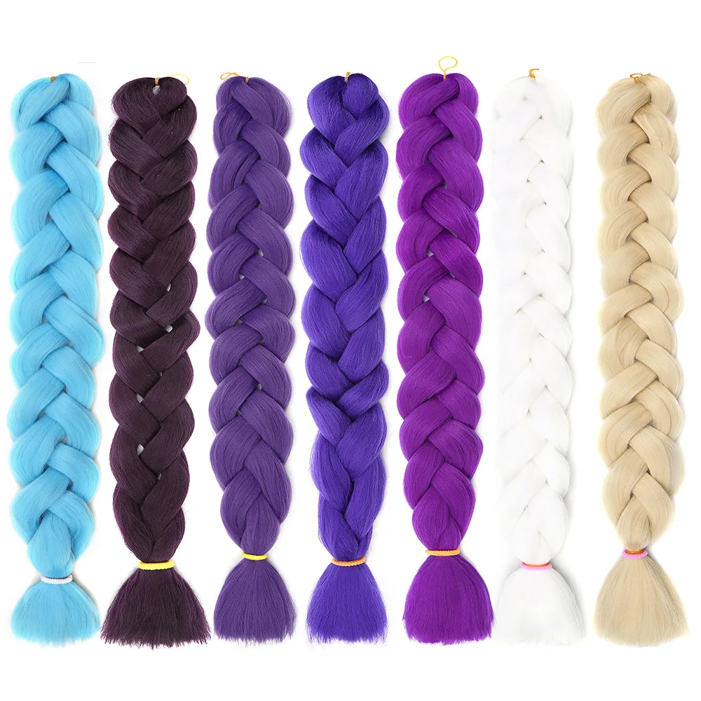Ombre darling hair extensions label card low temperature synthetic fiber expression pre stretch braiding hair darling hair braid