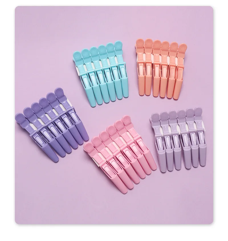 Custom Salon Styling Hair Accessories Hairdressing Clamps Claw Section Hair Clips For Styling And Sectioning