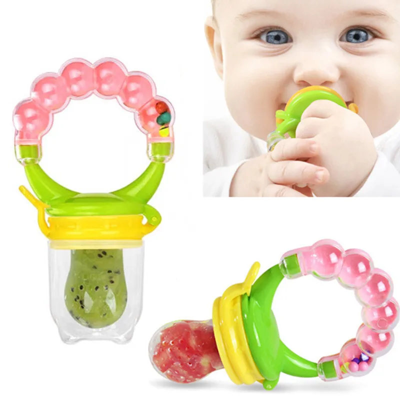wholesale BPA Silicone Baby Infant Nipple Soother Toddler Kids Fresh Vegetable Fruit Feeder Pacifier For Baby Food Feeder