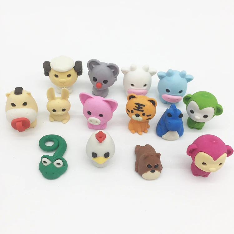 High Quality Mini Custom 3d Eraser For Kids