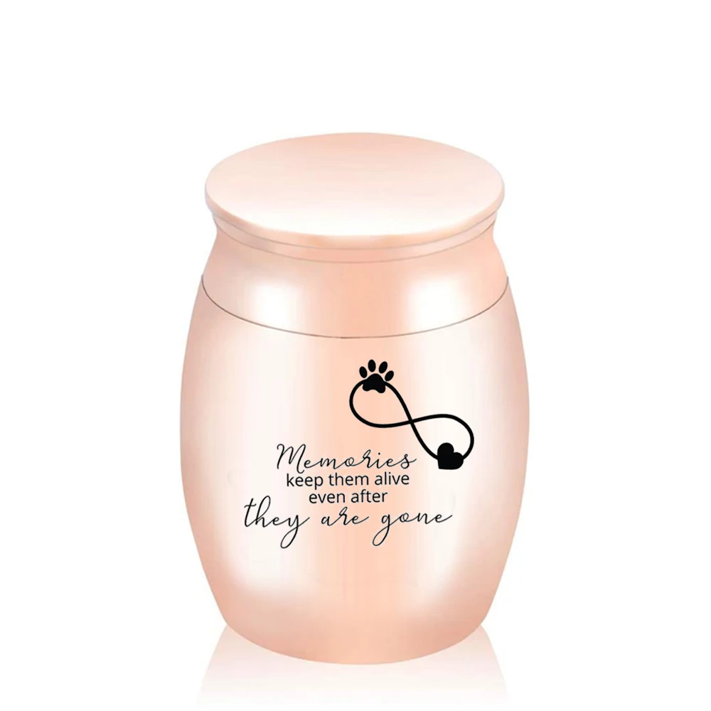 Infinity Symbol Cremation Urns Pet Keepsake Memorial Urn For Human Ashes - Memories keep them alive even after they are gone