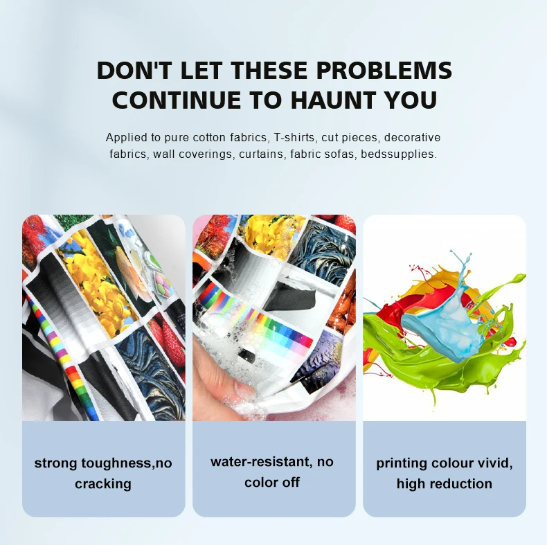 The New Listing Upgraded DTF Ink Auto-Fill DTF Transfer Ink for DTF Film Refill Ink for Epson Printers Tinta