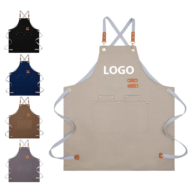 Tablier De Cuisine Salon Aprons Kitchen Chef Barista Bbq Apron Bar Hairdresser Kitchen Apron For Women Restaurant Server