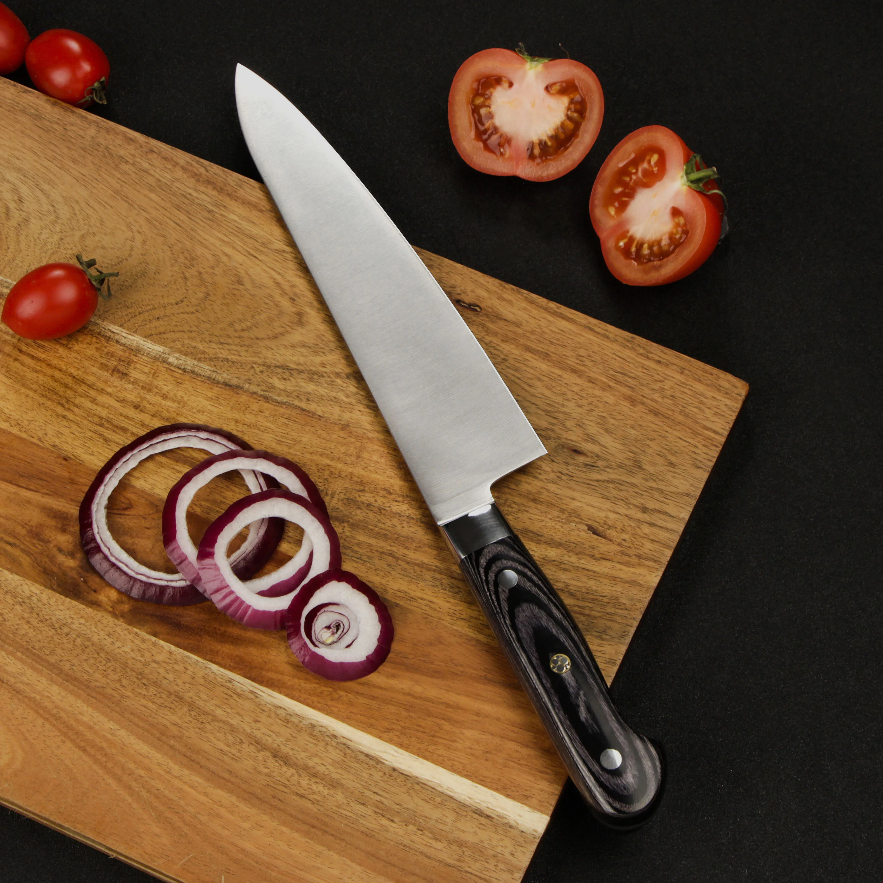 8 inch Chef Knife GERMAN DIN1.4116 Steel Kitchen Knives Pakka Wood Handle Sharp Cleaver Cutter for slicing