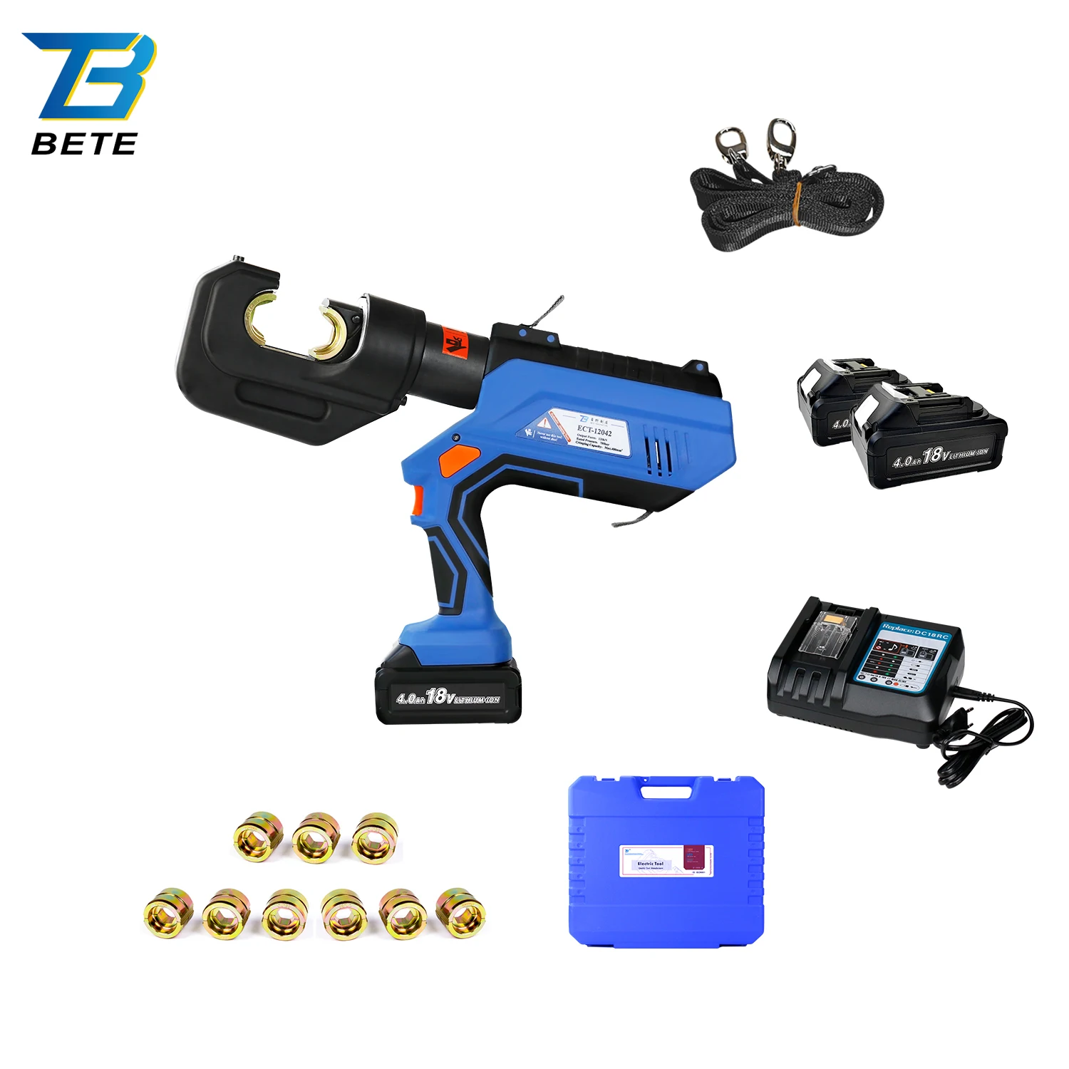 ECT-12042 Electric Battery Powered Hydraulic Crimping Tool For Cable Lugs 12T