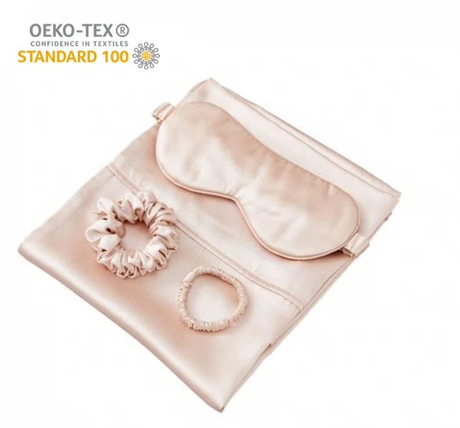 wholesale 22mm 100% natural organic mulberry silk satin pillowcase set pillow cover luxury silk pillow case gift set