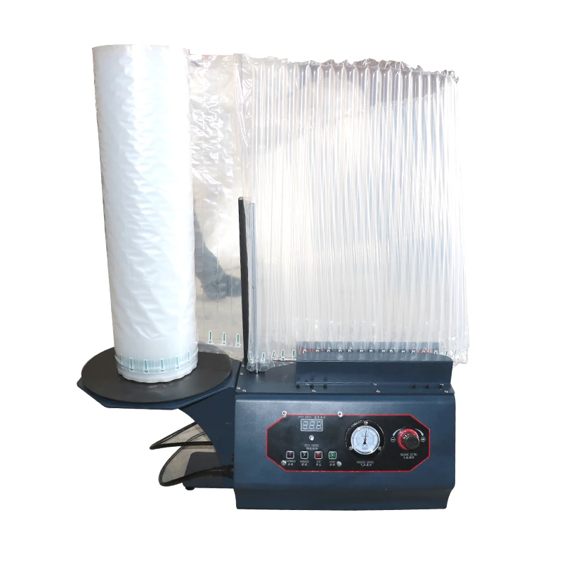 Small Portable Automatic U type/ L type Air Column Bag Packing Inflate Air Filling Machine