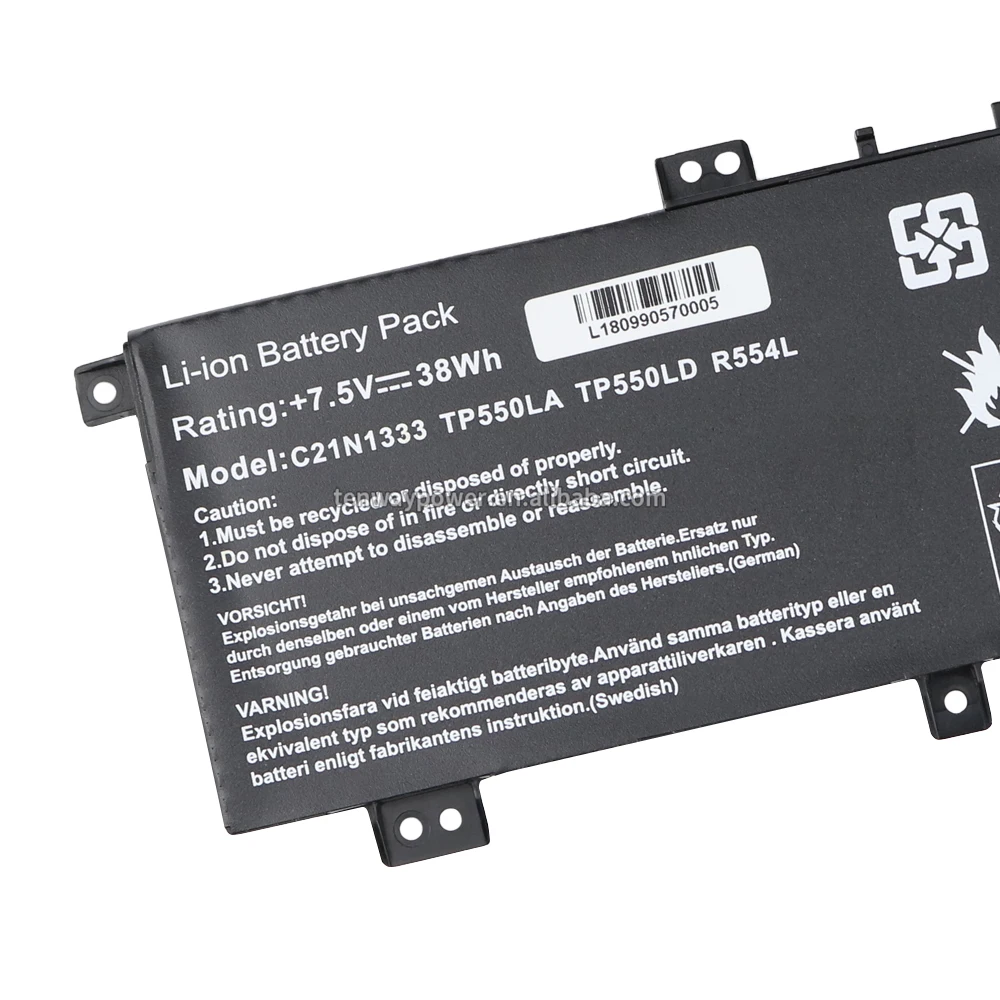 C21N1333 Replacement Laptop Lithium ion Battery For Asus Transformer Book Flip TP550LA TP550LD