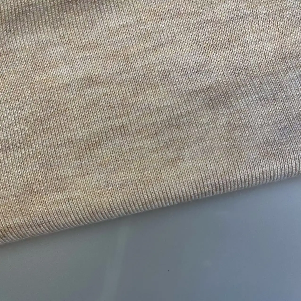 Good quality single hacci fabric 38%Rayon 33%Acrylic 24%Polyester 5%Wool yarn dyed   knitting fabric