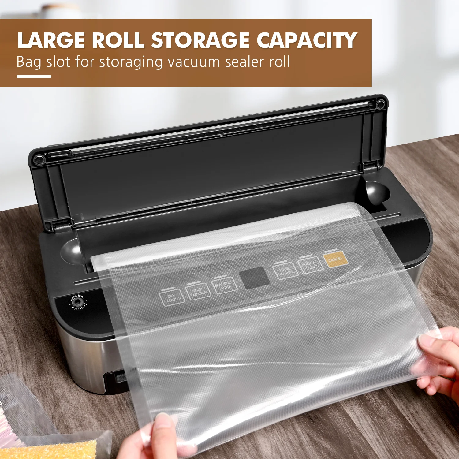 Sealer Vacuum Machine with High Quality for LED Indicator Light Low Noise Food Sealing Household Portable