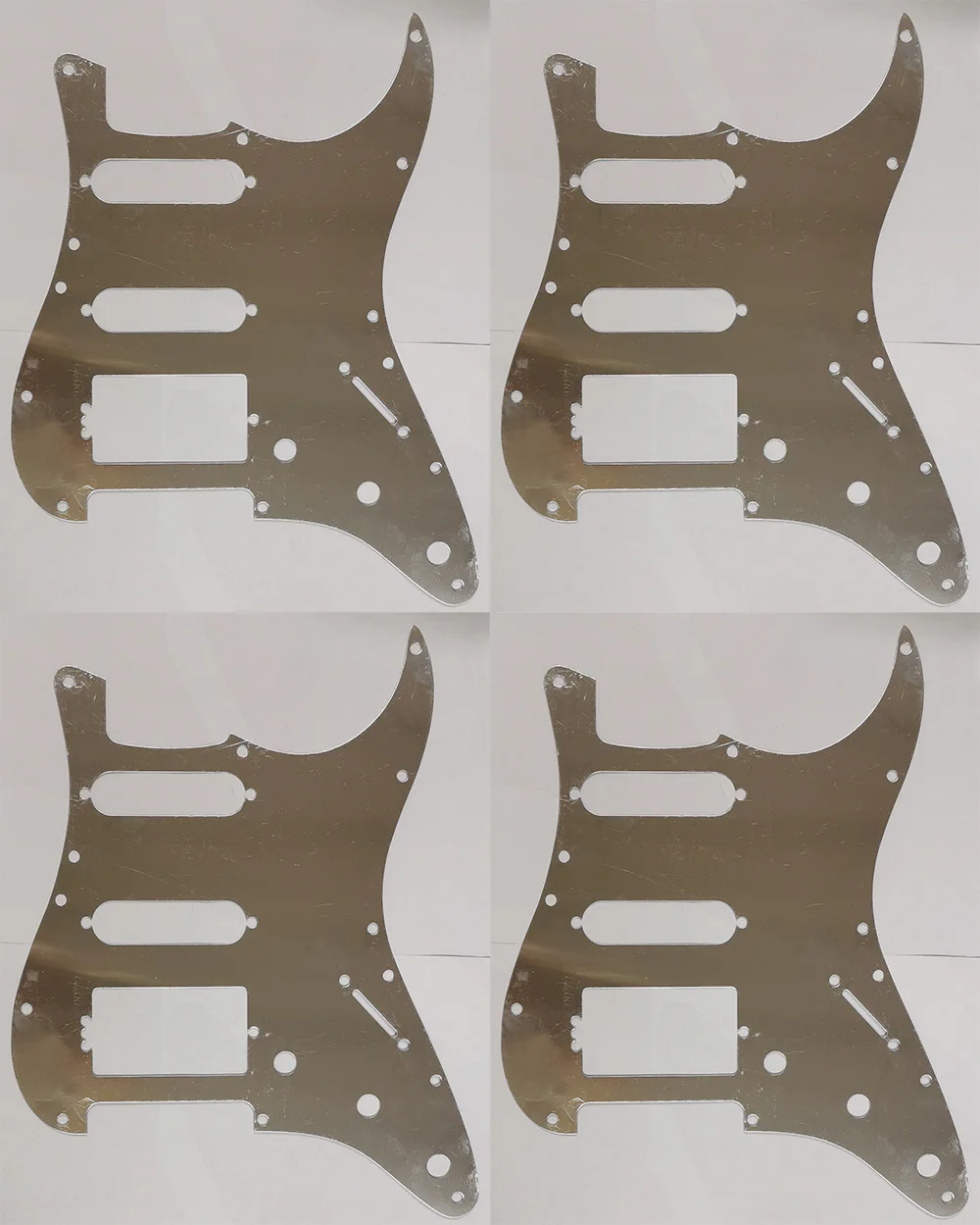 Pleroo Quality DIY guitar parts 1pc 0.3mm Aluminum material Shiled ST guitar pickguard Fit For SSH Strat guitar