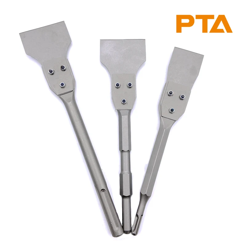 SDS plus  SDS MAX Hex hammer blade  chisel Thinset Removal Chisel Bit Floor Scraper set