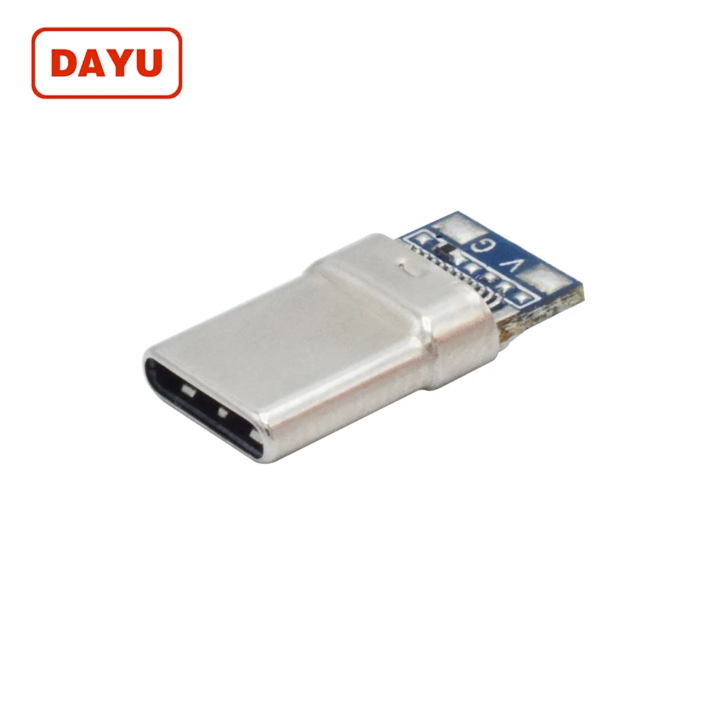 Factory USB 3.1 Type C Connector Male 24 Pin Solder for USB C Cable