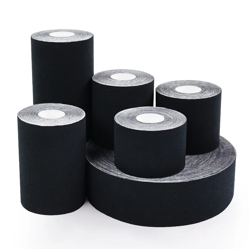 Ультраширокая эластичная Спортивная кинезиологическая лента 5 дюймов 10 см 15 17 спортивная для мышц Водонепроницаемая дышащая