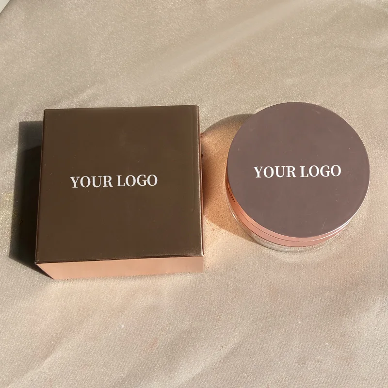 Custom logo 10g Cruelty Free Maquillage Vegan Shimmer Highlighter Loose Powder