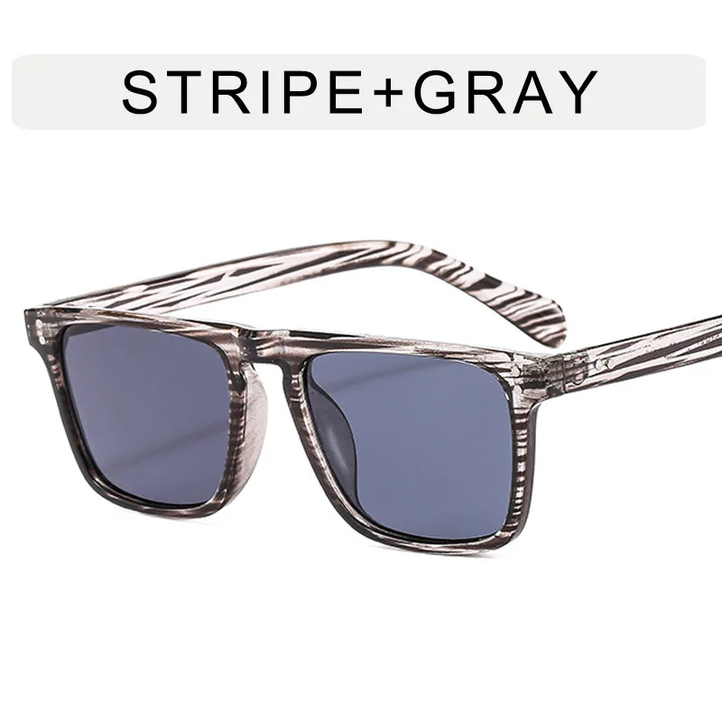 2023 UNOC New Fashion Retro Studs Square Sunglasses Shades Uv400 Vintage Korean Style Sun Glasses for Men and Women