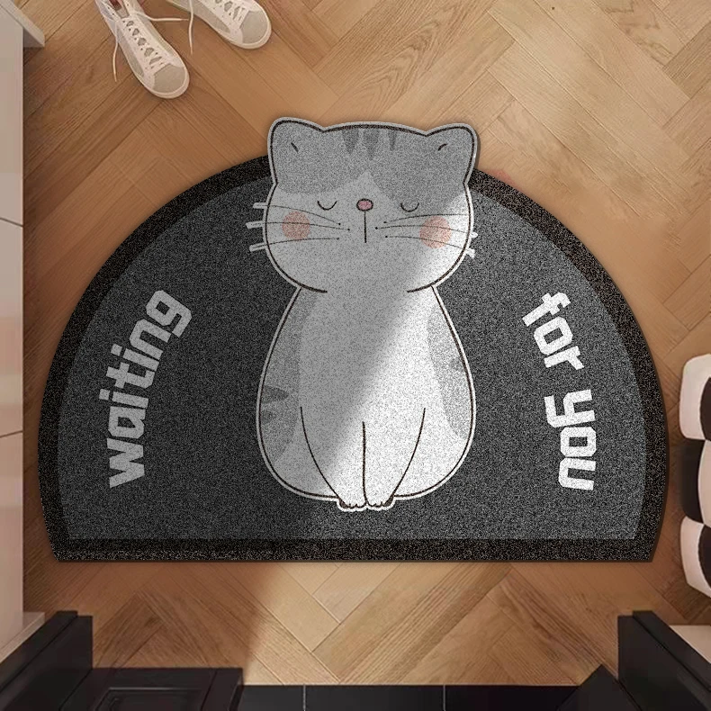 Customized Anti Slip Mat Various Patterns 8mm Thickness Coiled Material Door Mat For Home