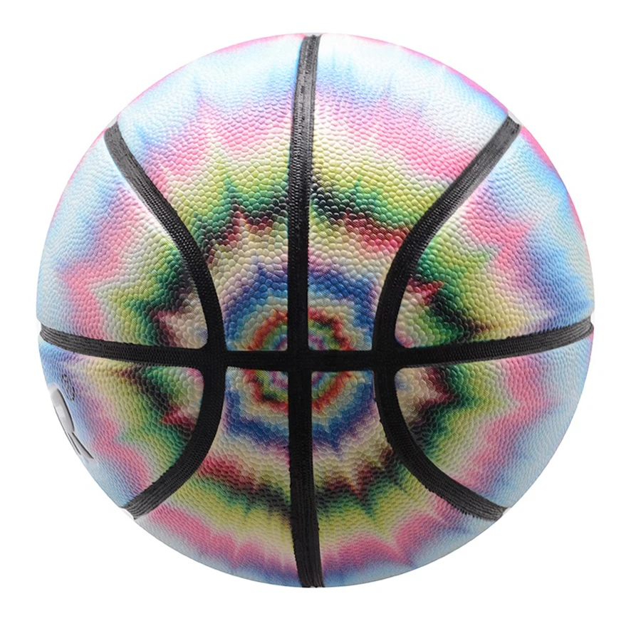 High quality size 7 basketball colorful PU basketball