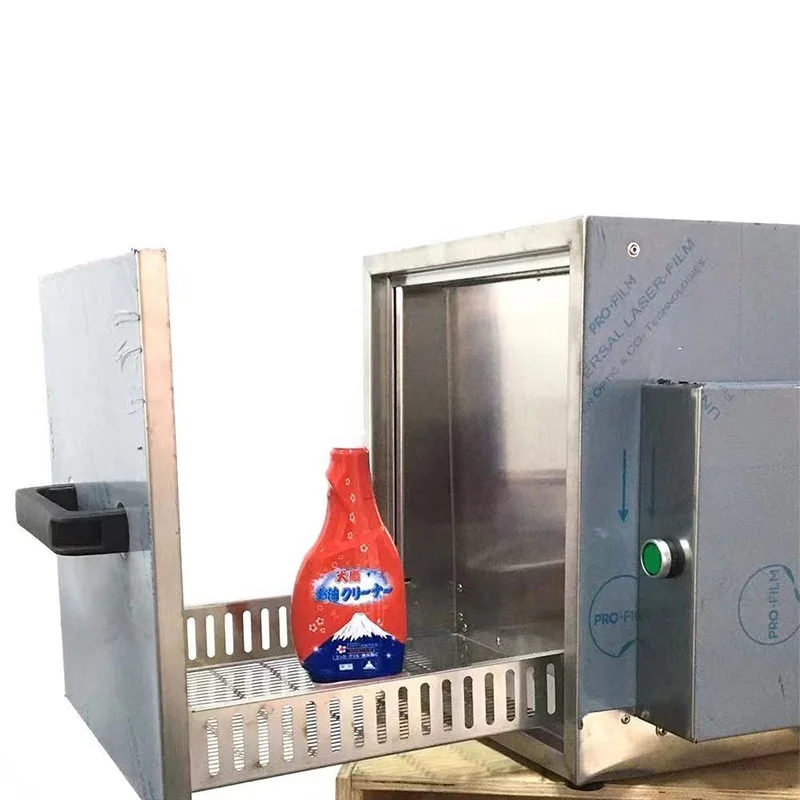 Stainless Steel Small Steam Tabletop Shrink Cans Sleeve Semi Automatic Square Round Flat Bottle Labeling Machine