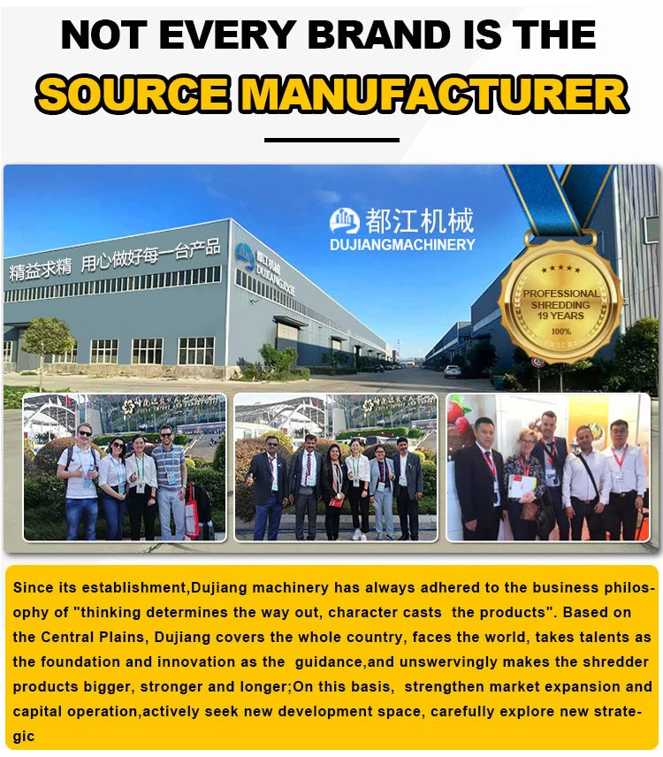 Heavy duty steel waste crumb rubber tyre shredder recyle machinery