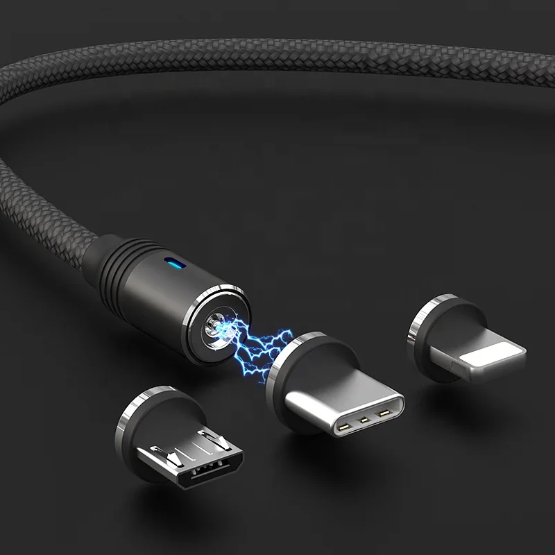 High Ranking Own Brand MOXOM 2.4A Android Magnetic USB Cable 100cm Micro USB Type C Magnetic USB Cable