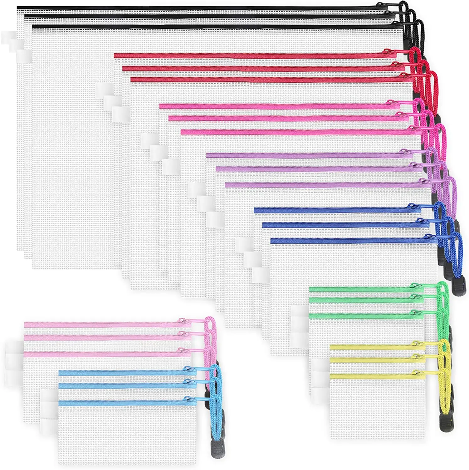 Pvc Plastic Pouches Budget Planner Waterproof Transparent Zipper File Pocket LooseLeaf File Holder Binder Pocket A3A4A5A6B4B5