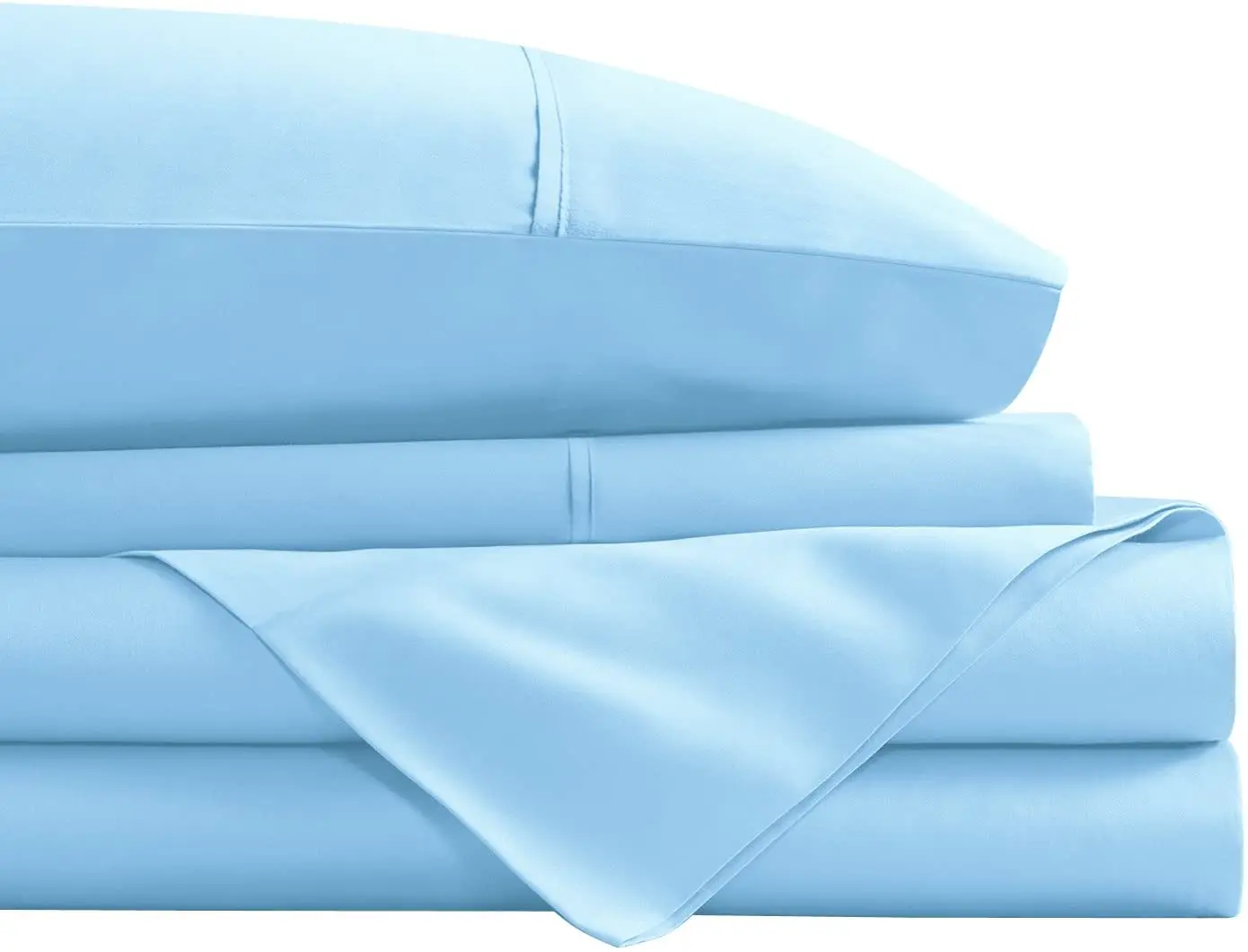 2021 New Bed Sheet Designs - 4 Pieces Home Bedding Set King size with Side Pocket on Fitted Sheet