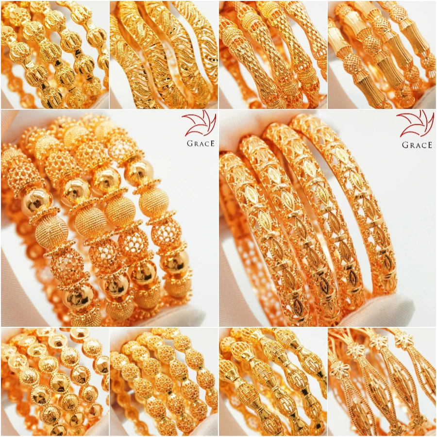 Custom Personalized Wedding Bangles Champagne Gold Plated Wrist Bracelets Indian Jewelry Kundan Bracelet Bangle Kada For Women