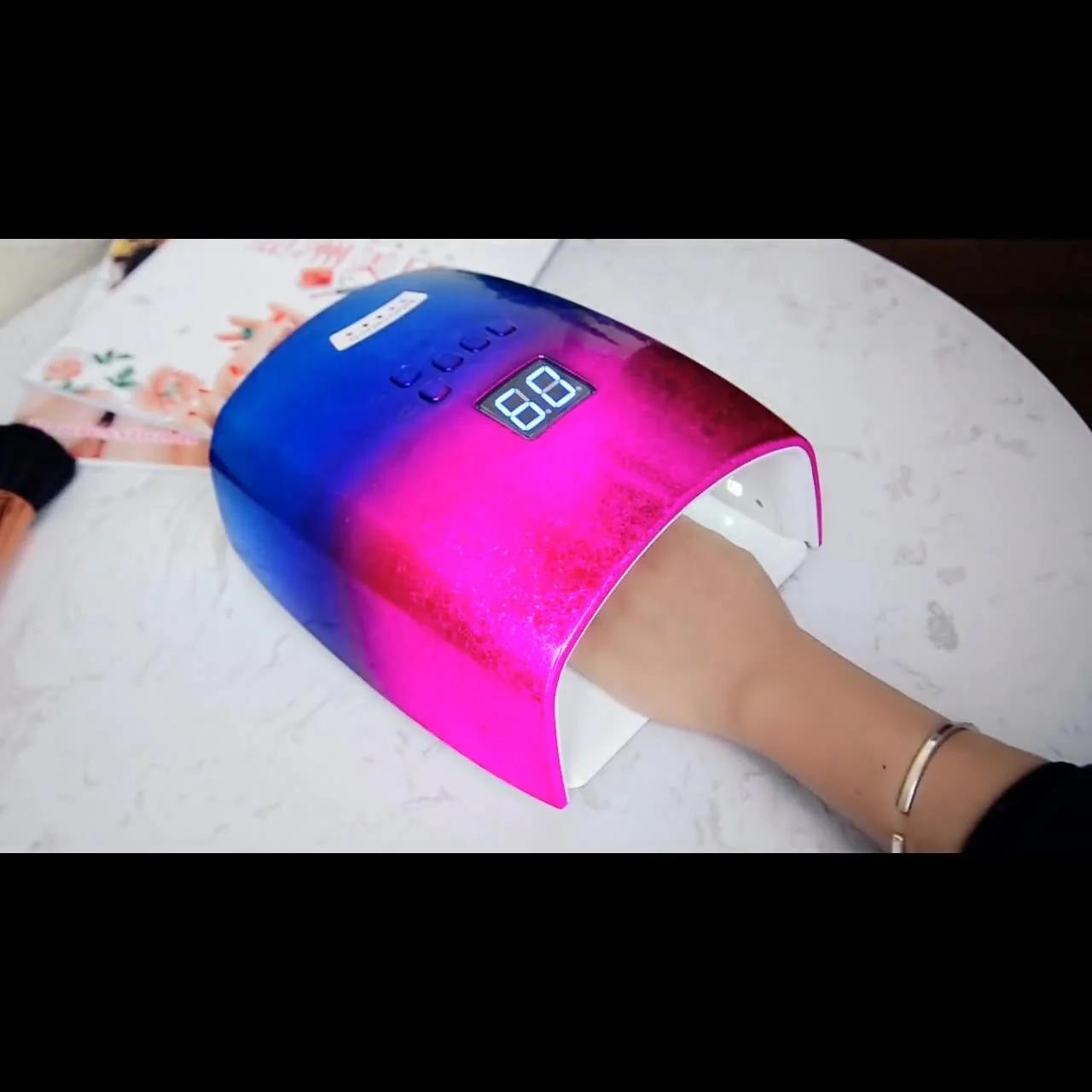 rechargeable nail dryer 48 w led UV nail lamp provide OEM and ODM uv led nail lamp