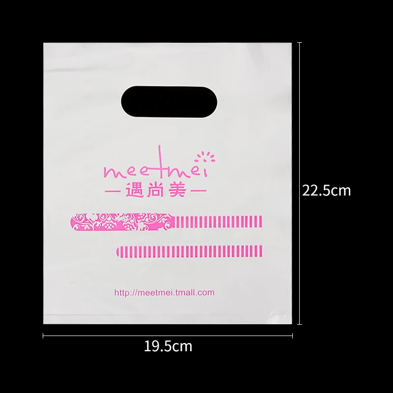 China custom size poly pva water soluble gold plastic bag