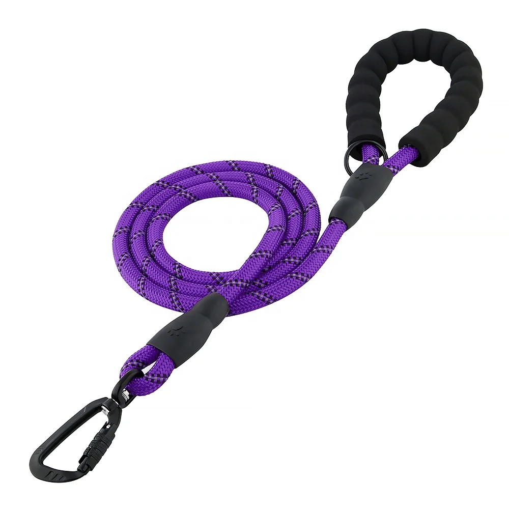 Professional Manufacturer Pet Rope Leash Reflective Strap with Premium Space Aluminum Hook