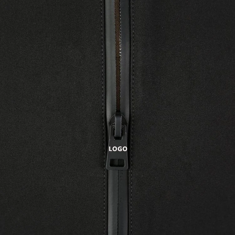 OEM Custom Design Lightweight Black Waterproof Men Jacket Custom Zip Up Hood Windbreaker Jacket