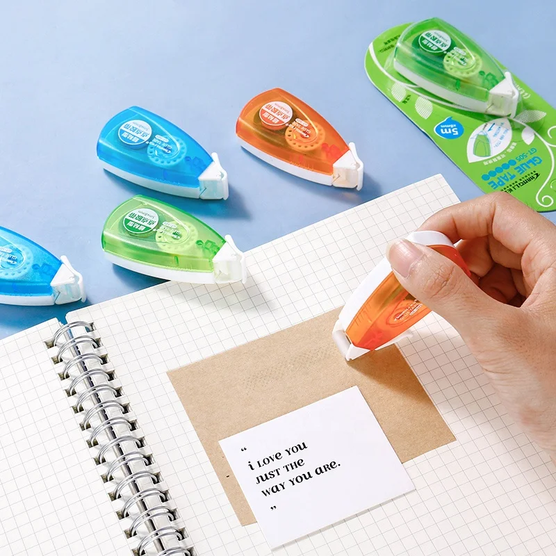 Новые поступления, бумажная клеевая лента, съемная двухсторонняя офисная клеевая лента, прозрачная клеевая лента для школы