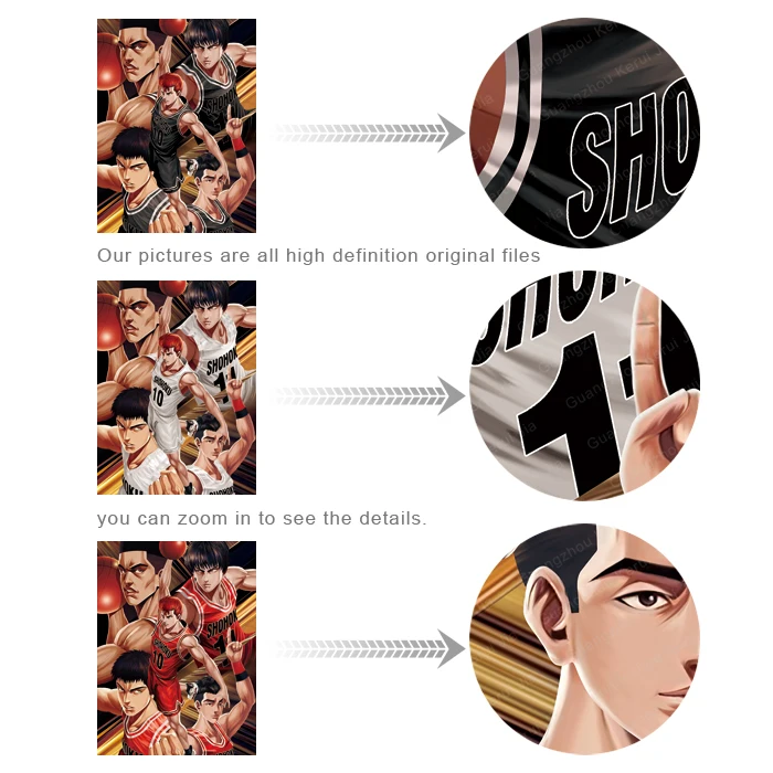 Wholesale Custom 3d manga poster SLAM DUNK  Marvel 3d Hunter x Hunter 3d anime poster 3d poster anime motion lenticular picture